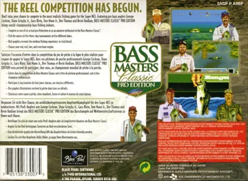 Bass Masters Classic - Pro Edition (Europe) box cover back